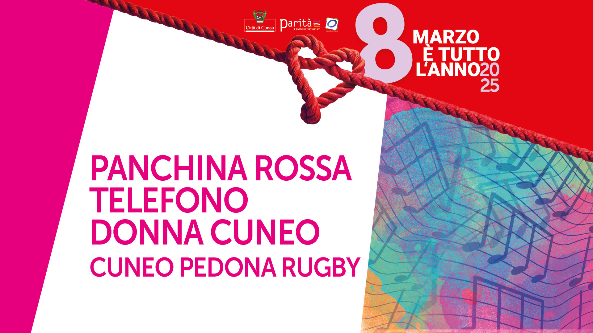 Panchina rossa – Telefono Donna Cuneo e Cuneo Pedona Rugby