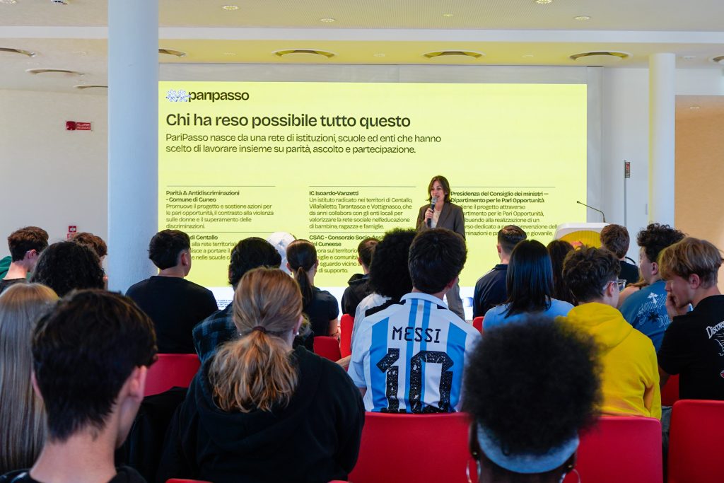 Un momento dell'intervento dell'assessora Clerico